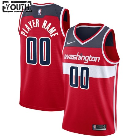 Kinder NBA Washington Wizards Trikot Benutzerdefinierte Nike 2020-2021 Icon Edition Swingman